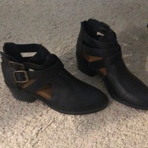 Black booties. Brand new.